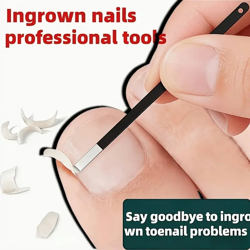 Ultra-Thin Deep Reach Ingrown Toenail Tool Set, Ingrown Nail Extractor, 2-Piece Precision Foot Care Kit, Professional Nail Care Tool for Home & Salon, Great Gift