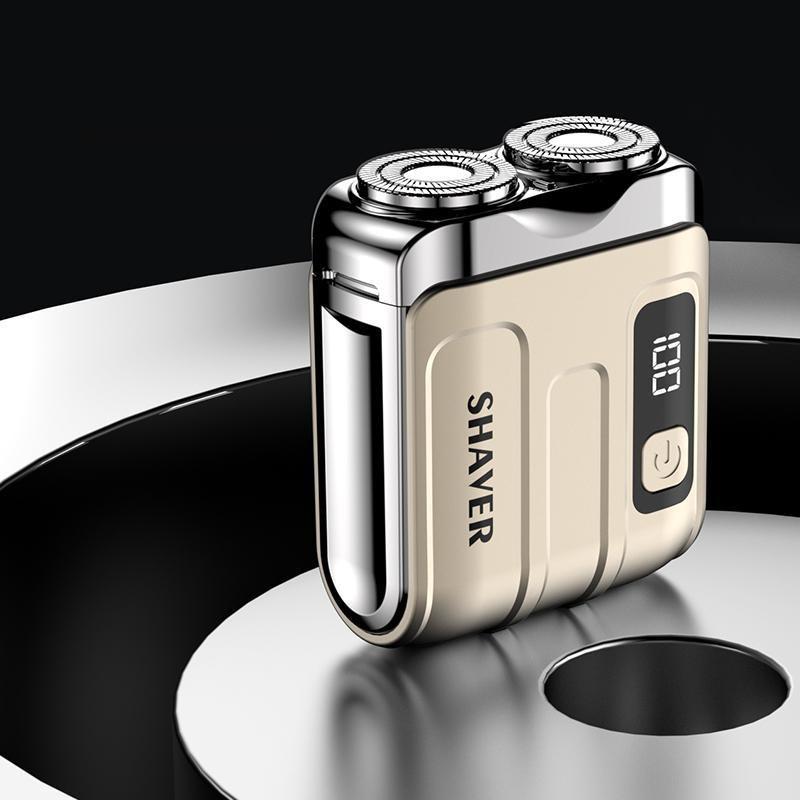 Men's Electric Shaver Dual Blades USB Rechargeable Lightweight Cordless Shaver Beard Trimmer Digital Display Compact Design Ideal Gift