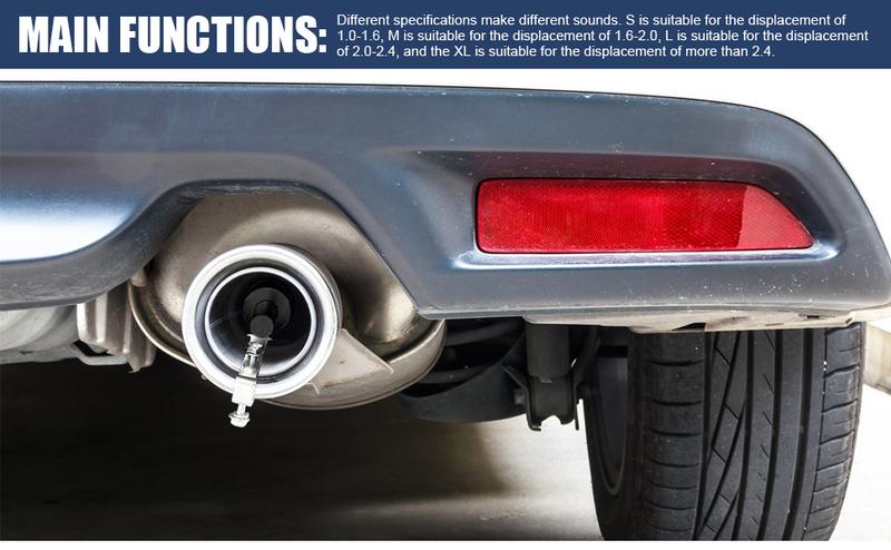 2PCS Turbo Sound Whistle Simulator, Car Turbo Whistle Car, Aluminum Alloy Universal Turbo Sound Exhaust Muffler Pipe Whistle, Automotive Replacement Exhaust Mufflers Fit Car Truck (Black)