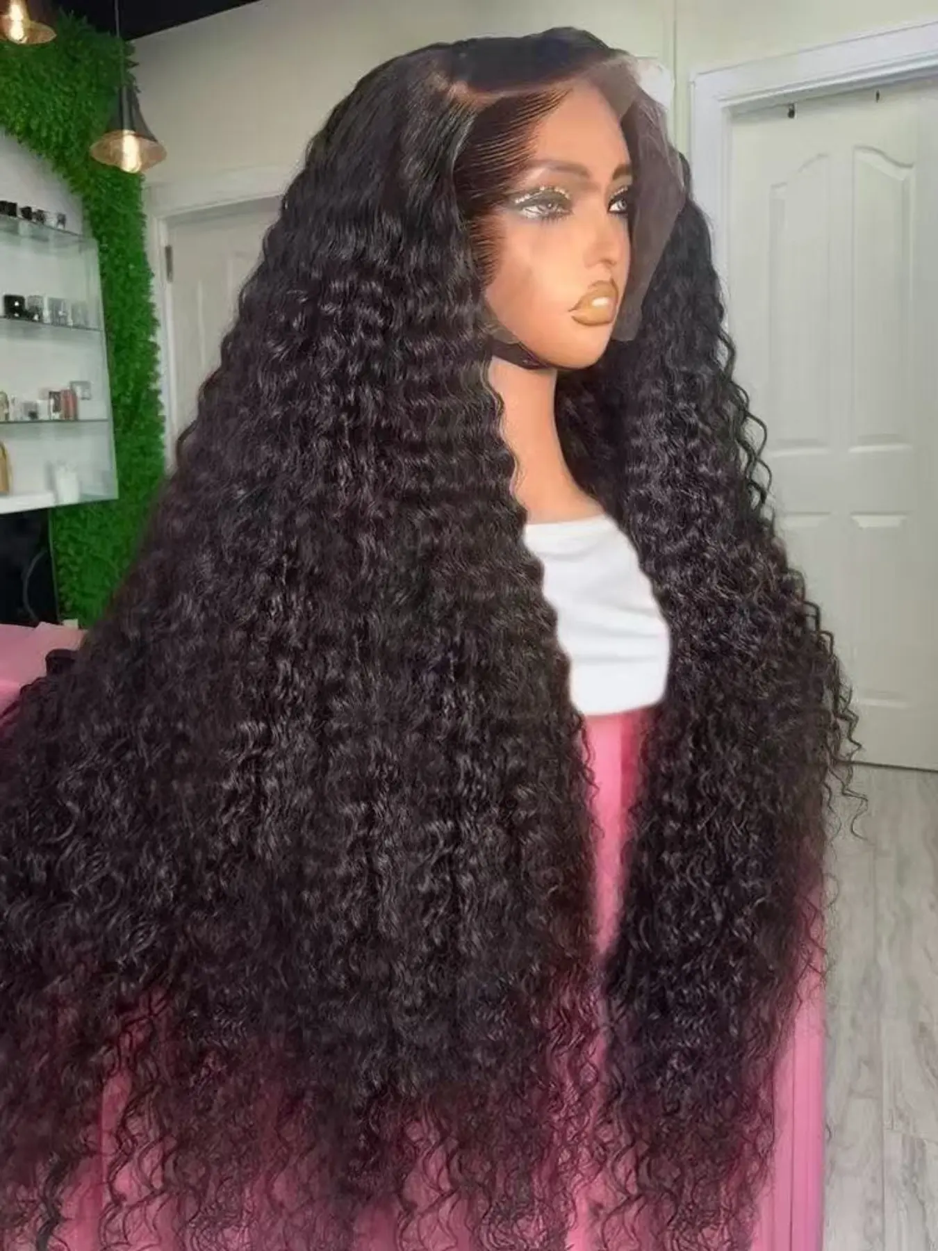 180 Density T-Part Afro Curly Wig, 13x4x1, 26 Inches, Heat Resistant, Soft Glueless, Natural, Pre-Styled, Breathable, All Seasons
