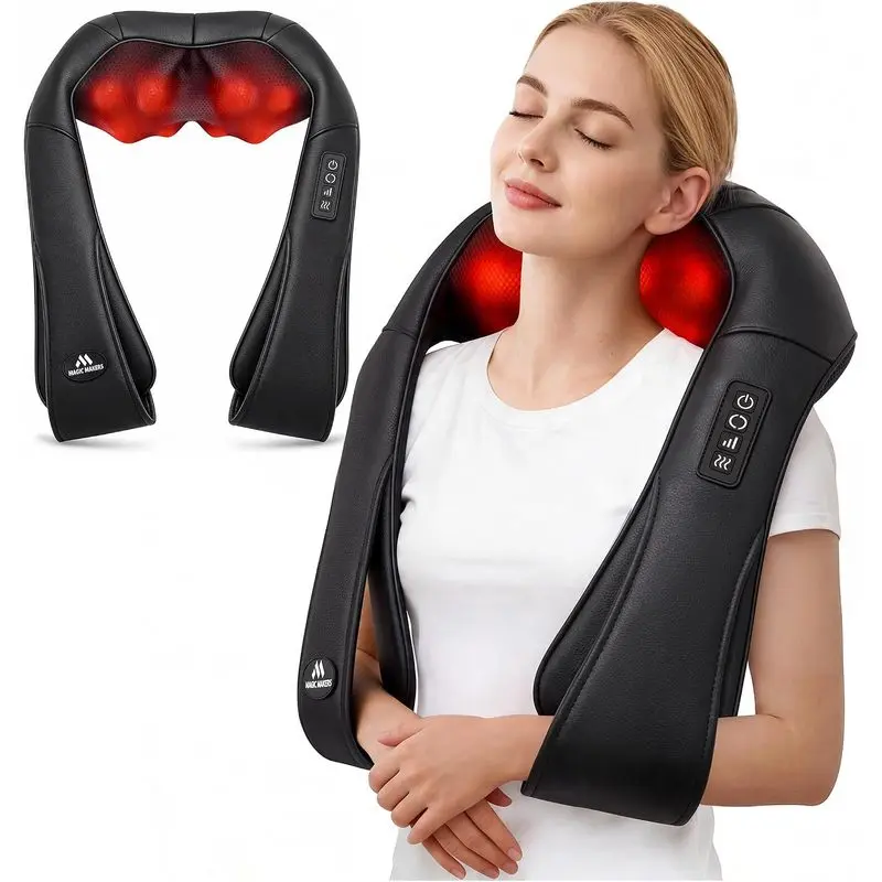 for Pain Relief Deep Tissue with Heat, Gifts for Women Men |   Shiatsu Back and Shoulder Massage, Mothers Day Gifts for Mom Wife, Christmas, Fathers Day Dad Gifts for Husband, NOT Cordless