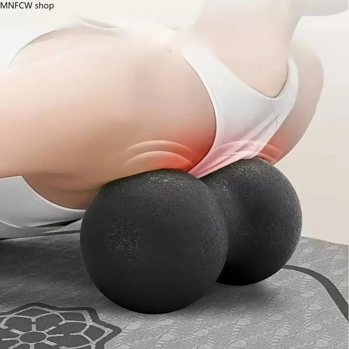 Long Handle Deep Tissue Massage Ball Tool, Dual Trigger Point Roller for Back, Neck, Shoulder & Spine Relief, Ergonomic Self Massage Device for Muscle Recovery, Fascia Release & Relaxation