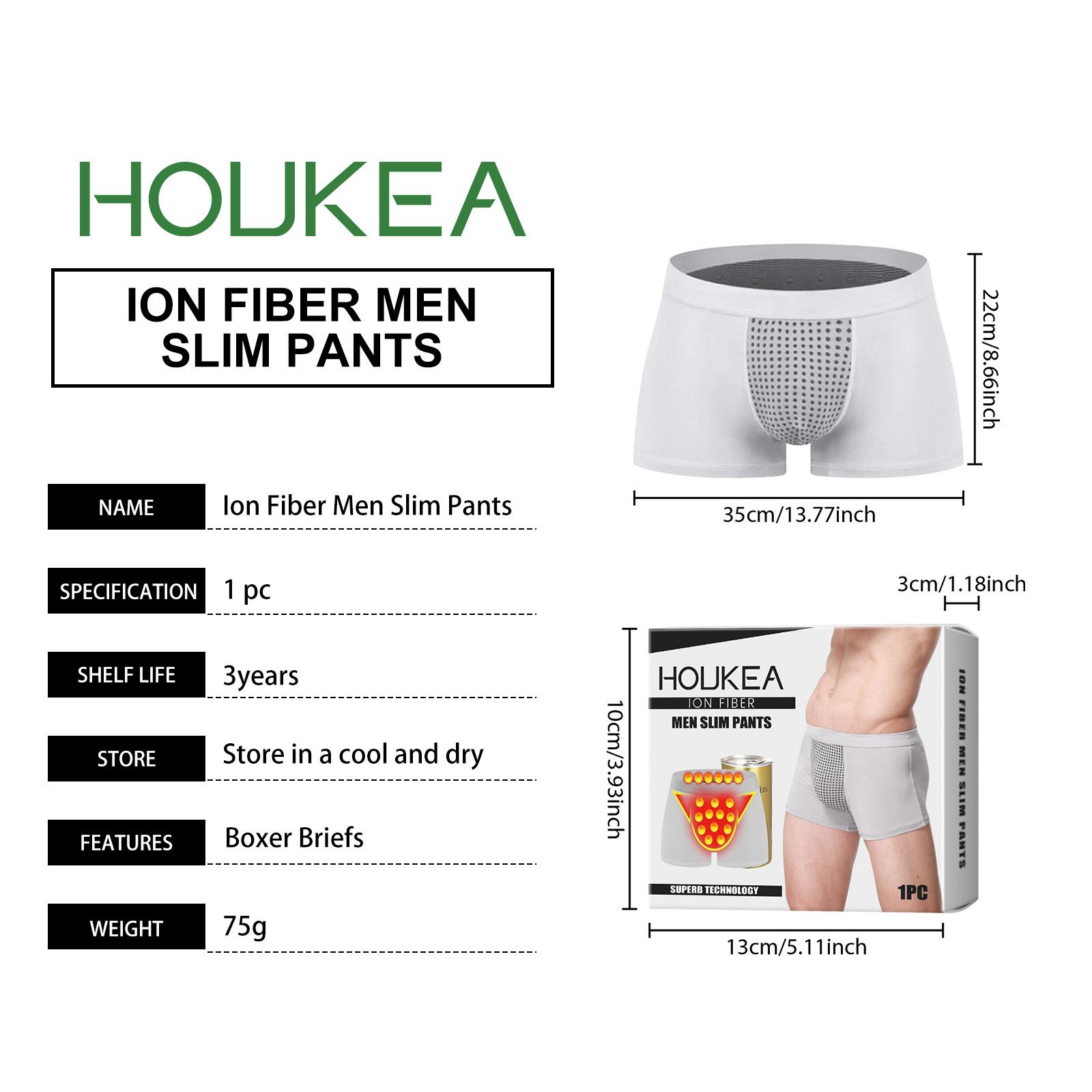 Houkea Men's Slim-Fit Underwear, Fashionable Men's Fabric Breathable Soft Comfortable Boxers Boxer Shorts Panties