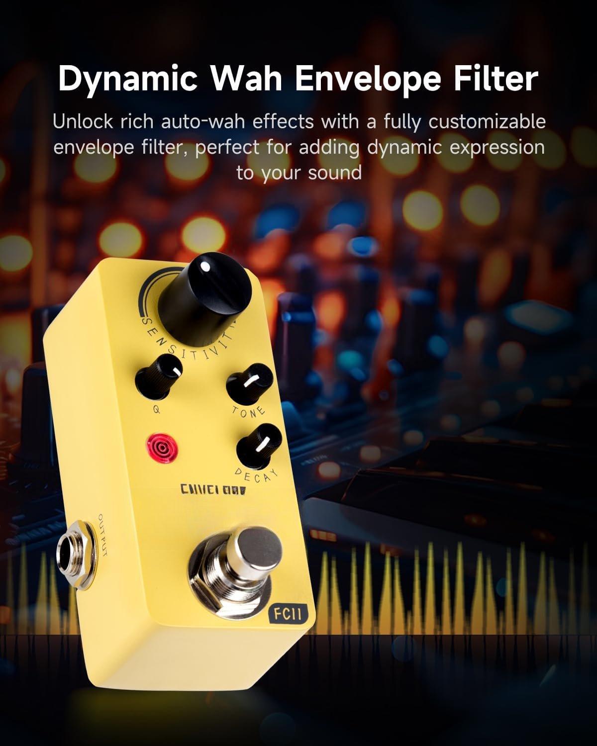 FC11 Auto Wah Pedal Envelope Filter Guitar Effects Pedal True Bypass for Guitar and Bass