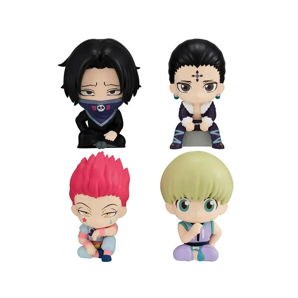 HXH Anime Chrollo Lucilfer Figure Feitan Pōtoo Shalnark Action Figure Hisoka Figurine model Collectible cute Q edition doll Gift