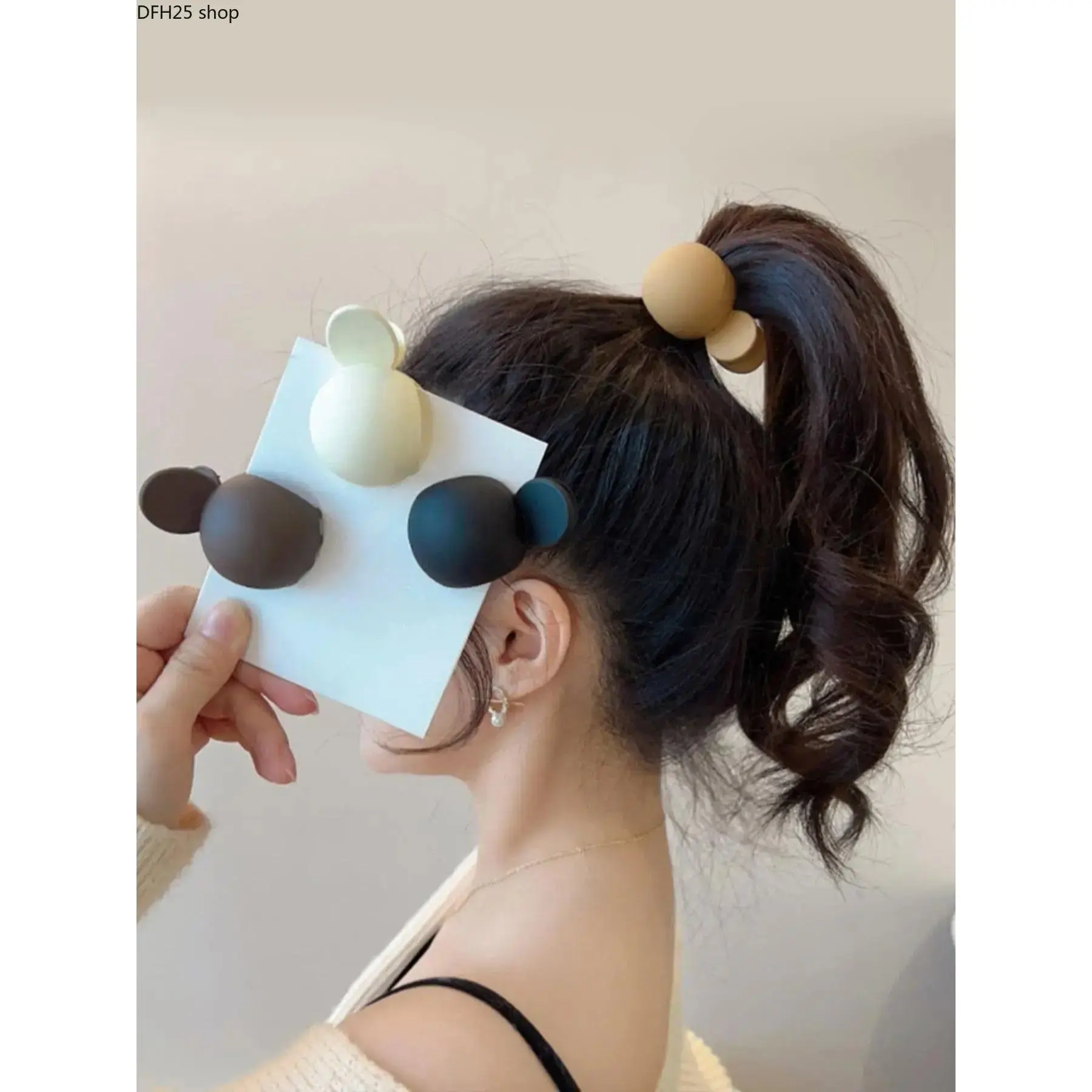 Round Ball Hair Claw Clip Set for Women, Minimalist Hair Accessories with Secure Grip Design for Daily Styling and Casual Fashion