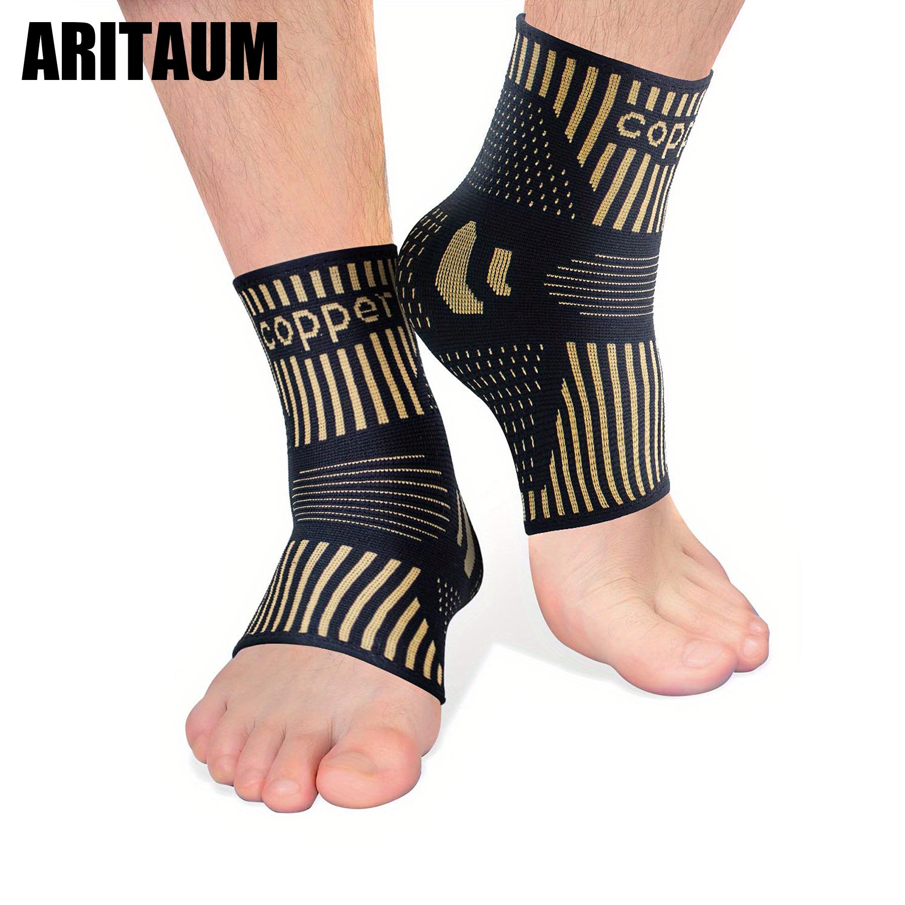 ARITAUM Copper Ankle Brace for Women & Men, Compression Ankle Support for Sprain & Strain, Achilles Tendonitis, Plantar Fasciitis & Recovery, Ankle Sleeve for Basketball, Football, Daily Use Healthcare Tool ankle sleeve sport protective gear kneecap band