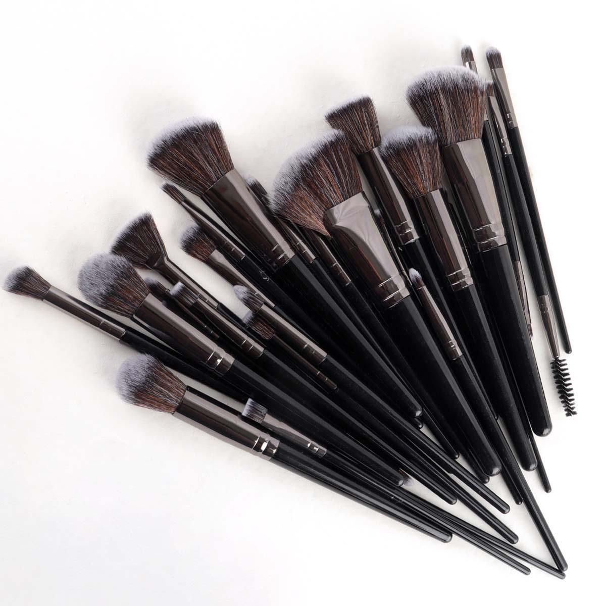 47-piece makeup tool set, stylish small makeup bag, makeup brush set, portable travel makeup puff