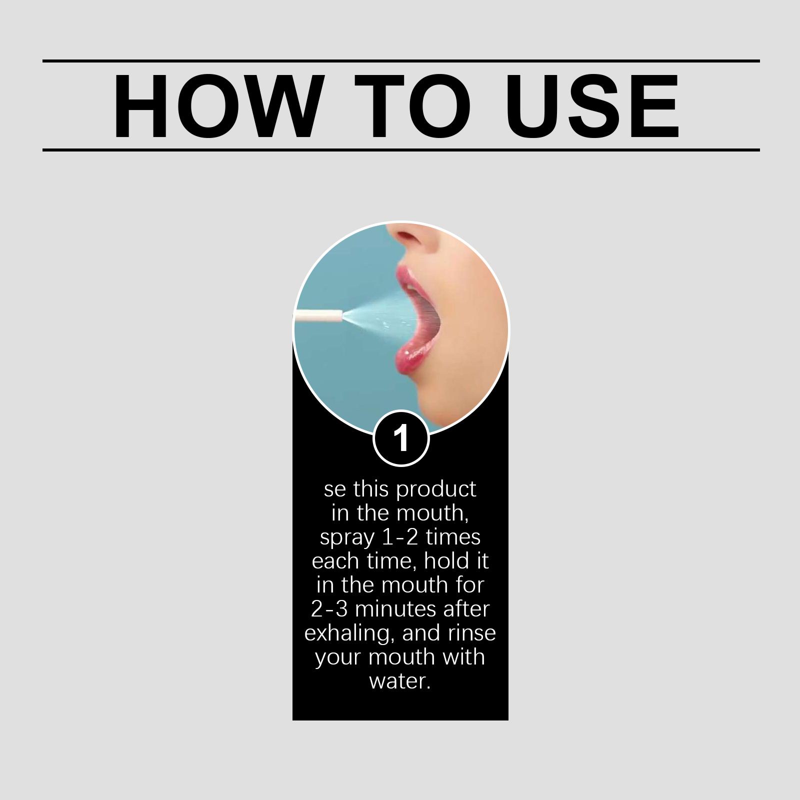 Houkea Oral Odor Spray Gentle Long-lasting Easy Odor Removal Fresh Natural Spray