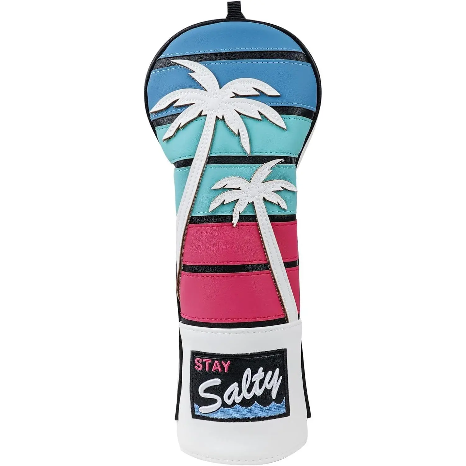 Coconut Tree Golf Head Covers for Woods and Driver, Putter Covers with 3D Embroidery