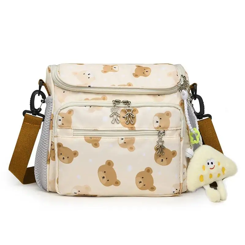 Casual Diaper Bag Tote for Moms – Large Capacity Multifunctional Crossbody Shoulder Bag with Multiple Pockets, Travel-Ready Baby Diaper Tote for Stroller & Daily Outings