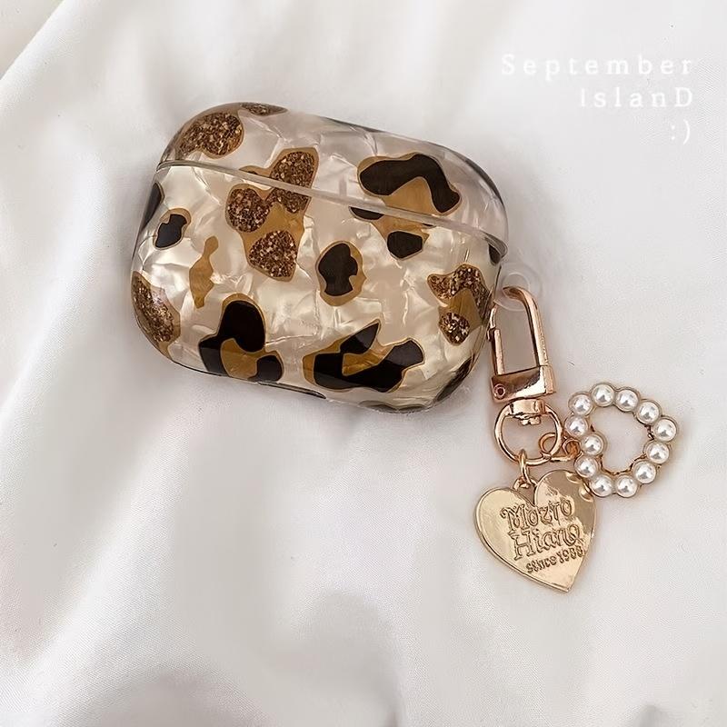 Leopard print suitable for Airpods Pro protective case 3rd generation shell pattern Apple Wireless headphone case 1/2 generation retro Women's high-end feel Instagram style