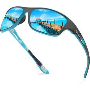 Polarized sports sunglasses for men driving bicycles and fishing sunglasses with 100% UV protection goggles use outdoor daily