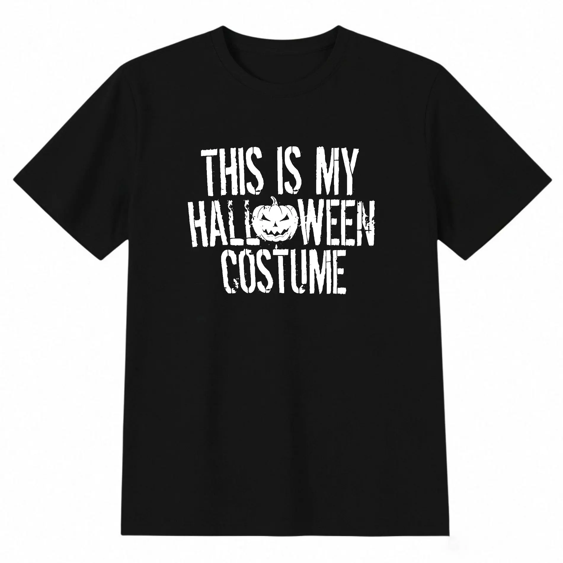 Men's Unisex Halloween Costume Graphic T-Shirt, All Seasons Crew Neck Tee, Elastic Fabric, Gentle Wash Compatible