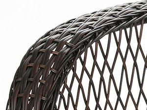 Amopatio Greenish Spring 3 Pieces Patio Bistro Set, Rattan Wicker Swivel Rocking Chairs with Thickened Cushions and Table, Comfortable Outdoor Furniture for Garden Lawn