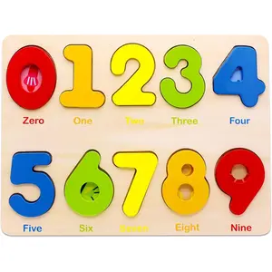 Wooden Preschool Learning Number Puzzles Toys for Kids Age 2-4, Educational Toys.fidget toys