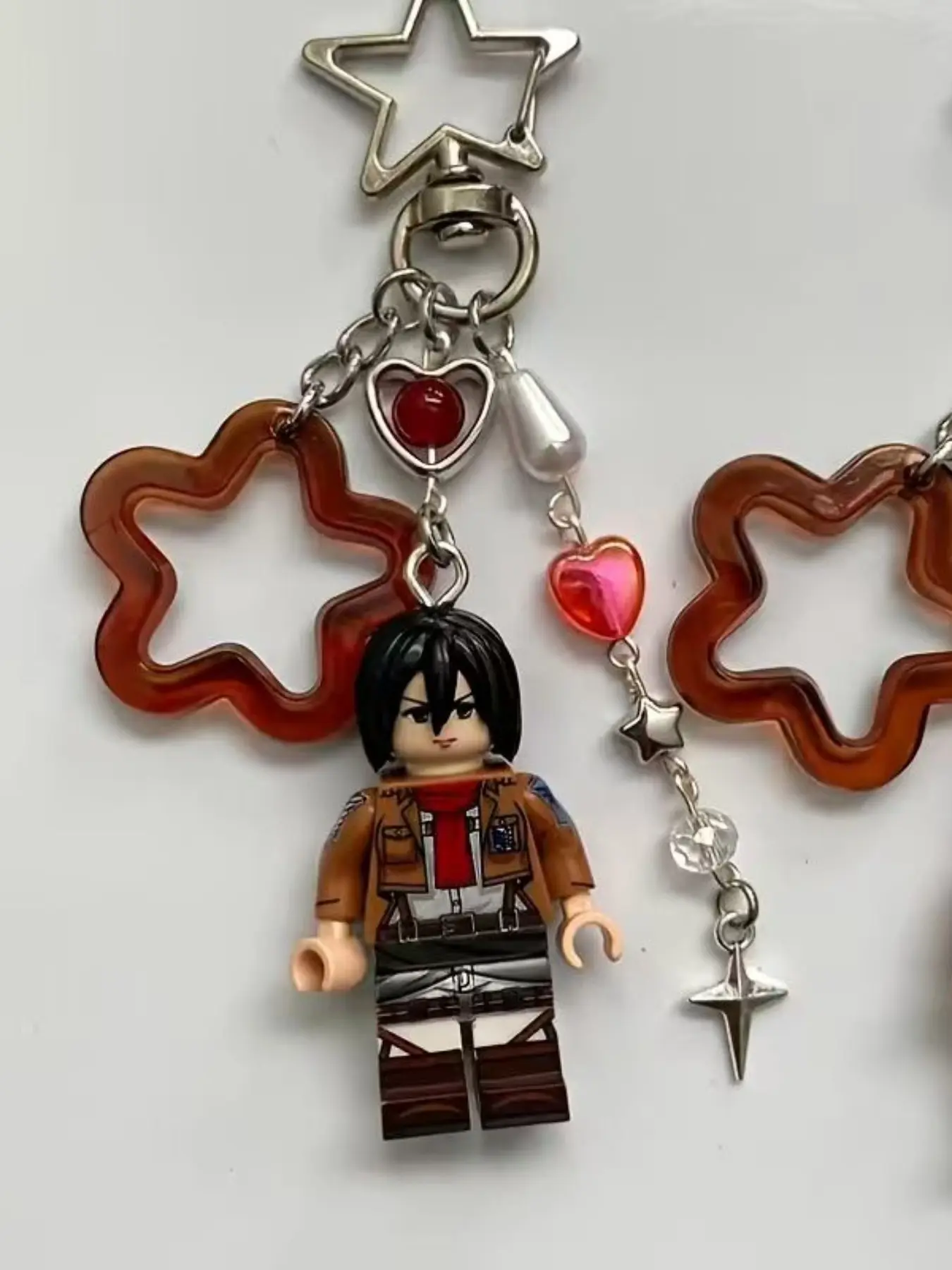 Handcrafted 3D Giant Doll Keychain, Y2K Style, Unique Fashion Accessory, Perfect Gift Idea, Trendy and Eye-Catching Design