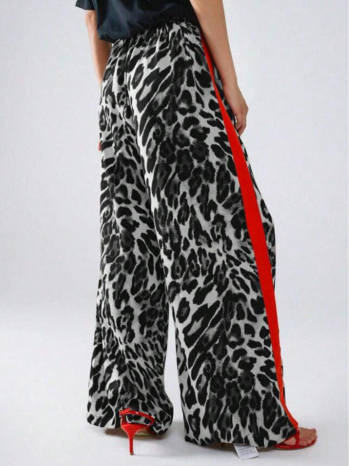 Women's Leopard Print  Pants, Casual Comfy Trousers for Daily Wear, Ladies Bottoms for All Seasons, Womenswear, Loungewear