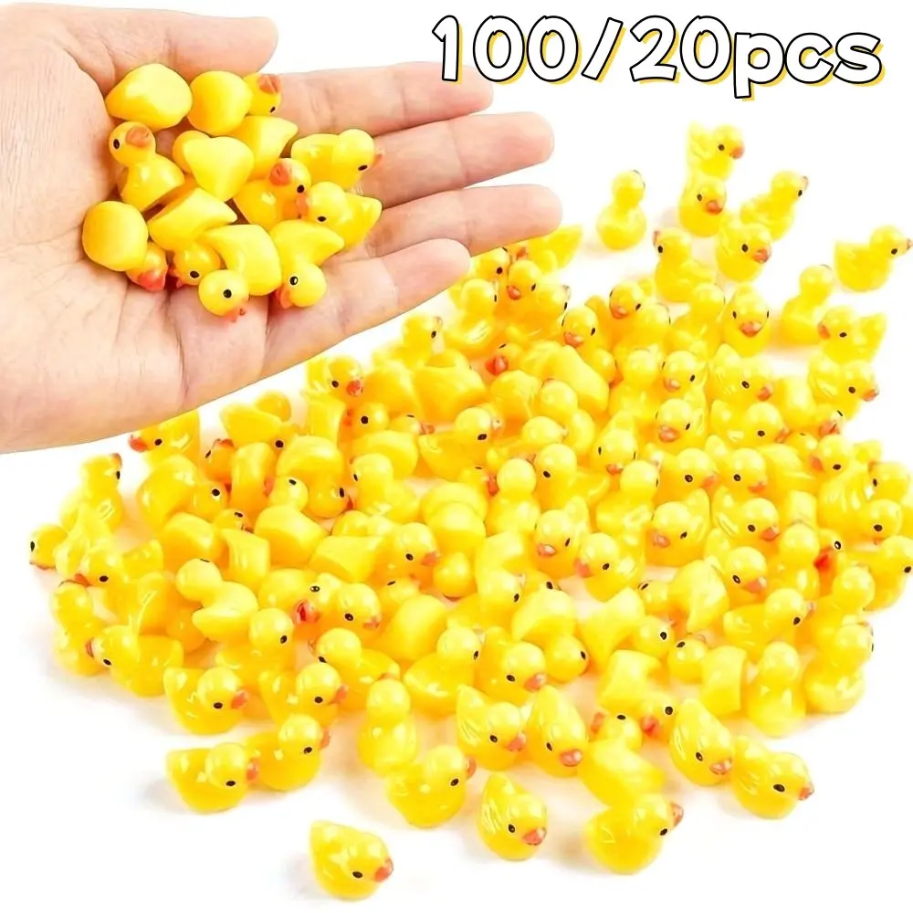 Miniature Rubber Duckies, Collectible Figurines, Versatile Indoor & Outdoor Ornaments, Ideal for Birthday Gifts, Party & Holiday Decorations