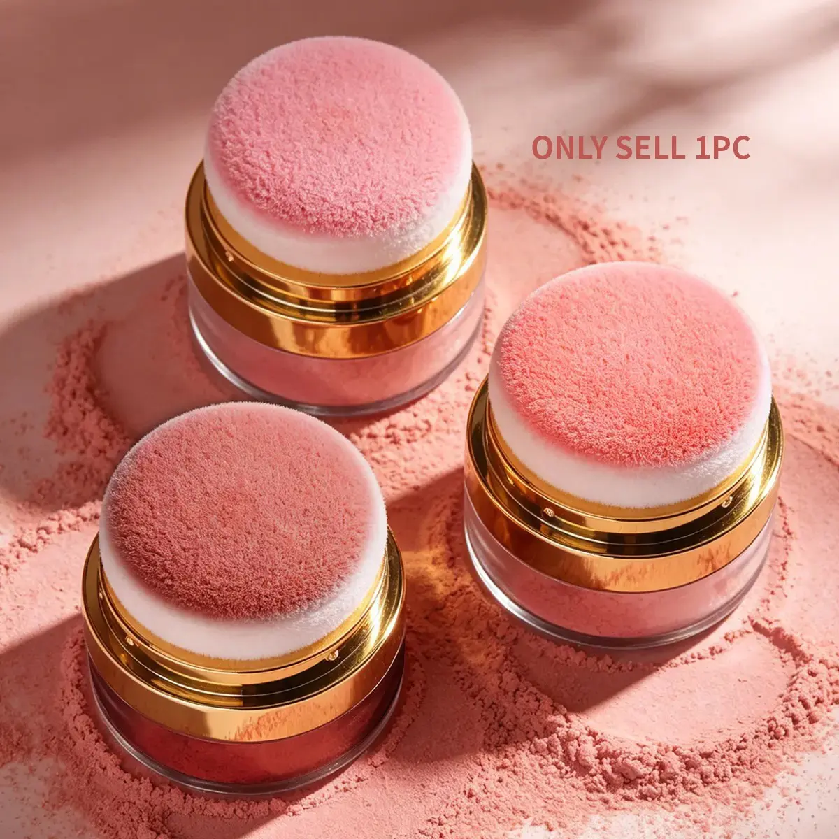 Lazy blush, quick makeup, with a small mirror, makeup at any time, 3 color blush, enhance color, cosmetics,Valentine's Day gift，Holiday gift