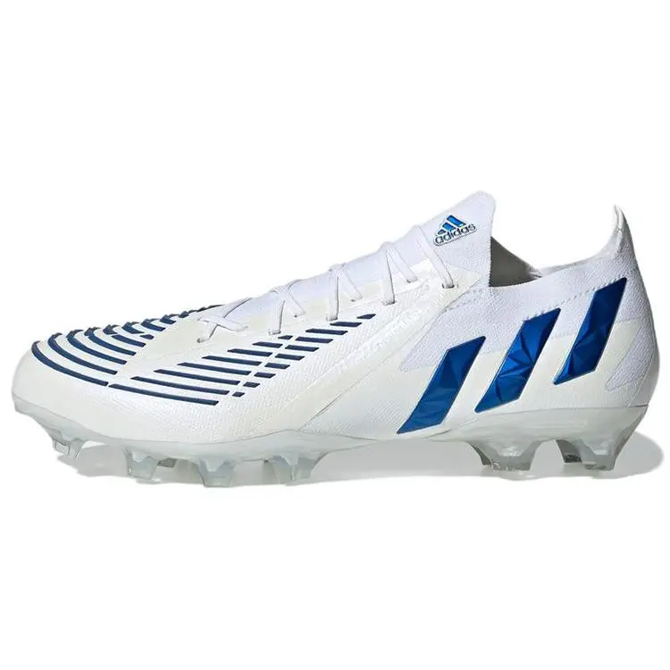 adidas Predator Edge.1 L AG Soft Artificial Turf Soccer Shoes White Blue GW3656