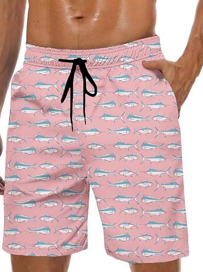 Vintage Plant Pattern Beach Shorts Men Coconut Tree 3D Printed Swim Trunks Summer Hawaiian Shorts Loose Board Shorts