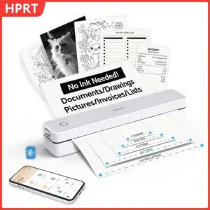 Hprt Mt610/mt610pro A4 Portable Thermal Printer, 203dpi/300dpi Wireless Bluetooth-compatible Inkless Printing, Office Contract Photo Printer