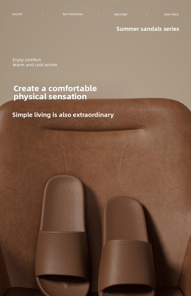 Women's summer non-slip indoor home bathroom EVA couple's home sandals men's retro style slippers