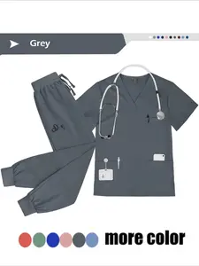 Spring and Autumn Cleaning Uniform Short Sleeve Hospital Set Cleaning Suitable for Men and Women Nursing Set Veterinary Nurse Uniform