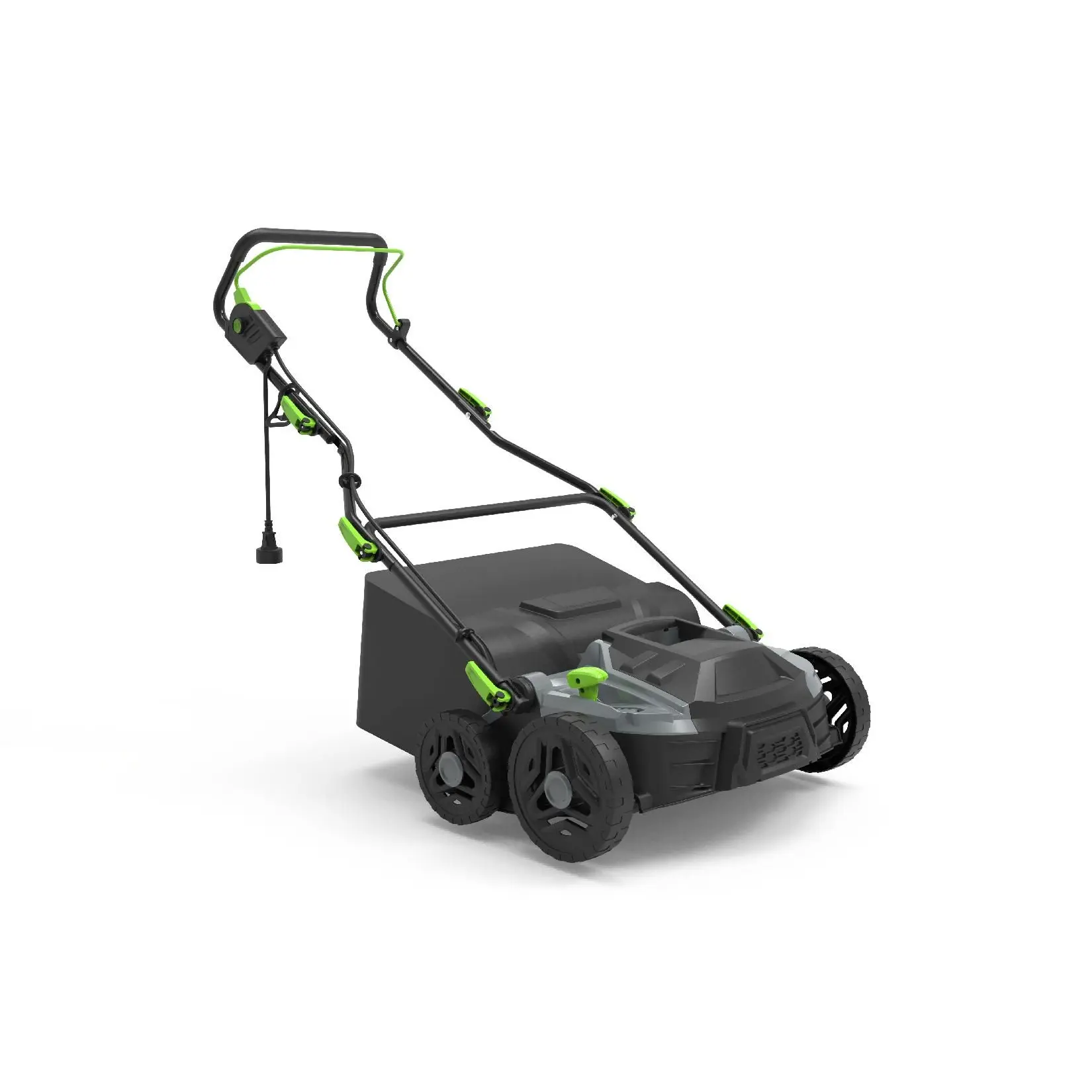 【Garvee】14" Electric Dethatcher and Scarifier, 15 Amp Powerful Lawn Dethatcher with 14.5 gal Collection Bag & Carbon Steel Blades, 5 Positions Depth Adjustment Lawn Tool for Garden Grass, 120 v