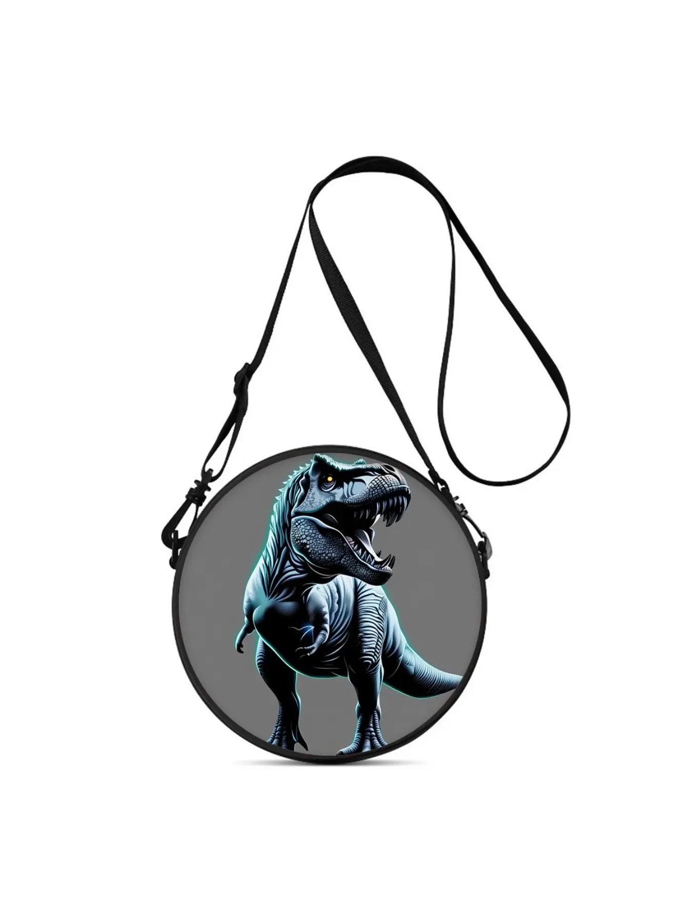 Lightweight crossbody bag with 2D dinosaur print, an ideal gift for female friends. Available for crossbody, single-shoulder, double-shoulder and hand-held wear, perfect for daily commute, outdoor trips, travel, casual outings and campus use.