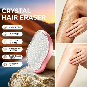 Mango Nano Glass Remover for Women and Men, Reusable Crystal Hair Eraser Magic Painless Exfoliation Hair Removal Device, Epilator Device for Legs, Back, Arms