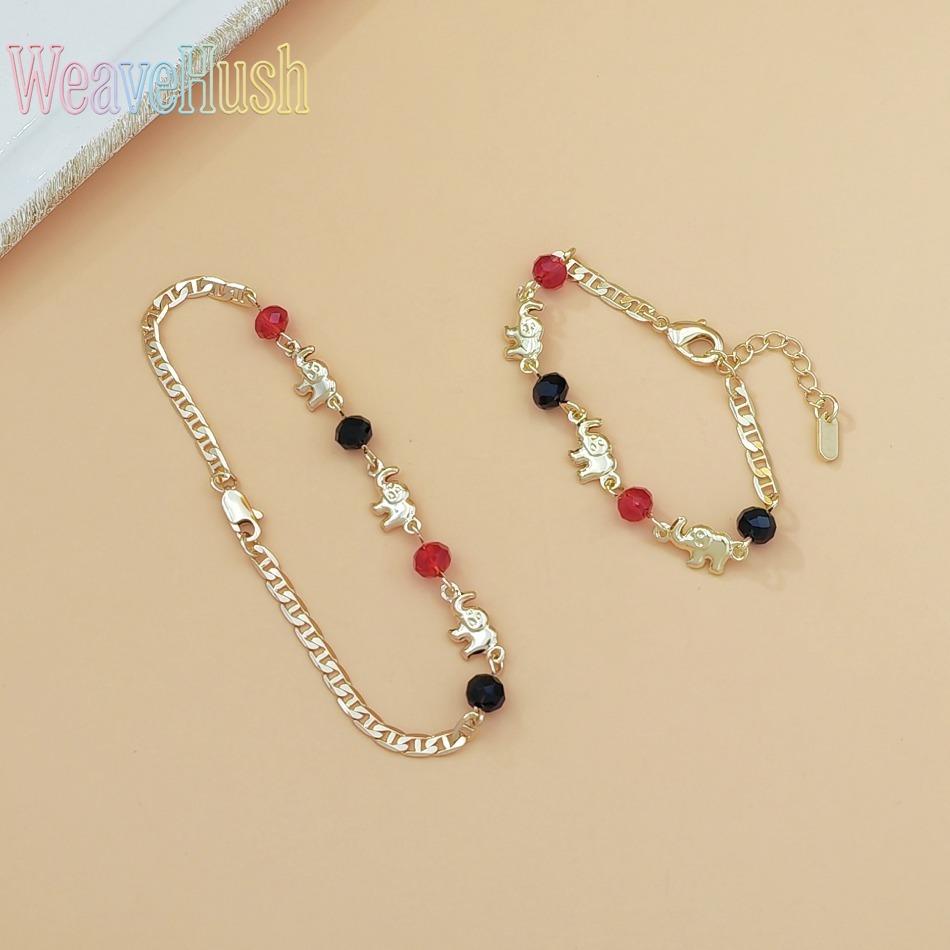 Hot Selling Bohemian Style Light Luxury Baby Elephant Beaded Bracelet for Women, Retro Vintage Personalized Fidget Bead Bracelet, Elegant High-End Aesthetic Wrist Jewelry, Dainty All-Match Boho Charm Bracelet Perfect for Daily Wear, Vacation, Dating, Part