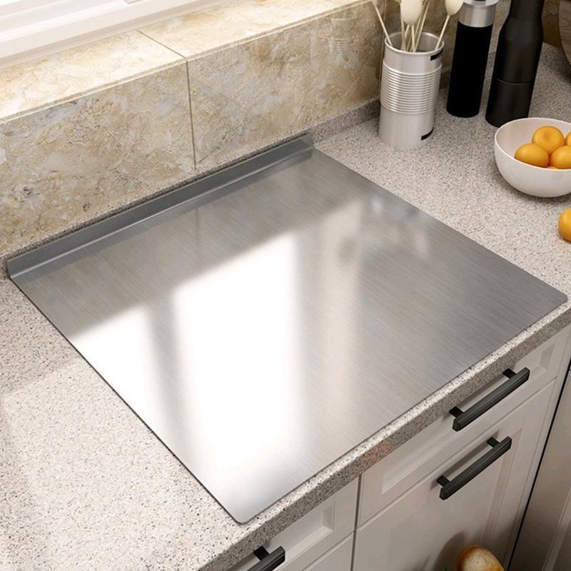 Titanium Metal Cutting Board 40x30cm/40x50cm/40x60cm Durable Large Kitchen Chopping Block for Meat Fruit Vegetables Baking Easy Clean Daily Use