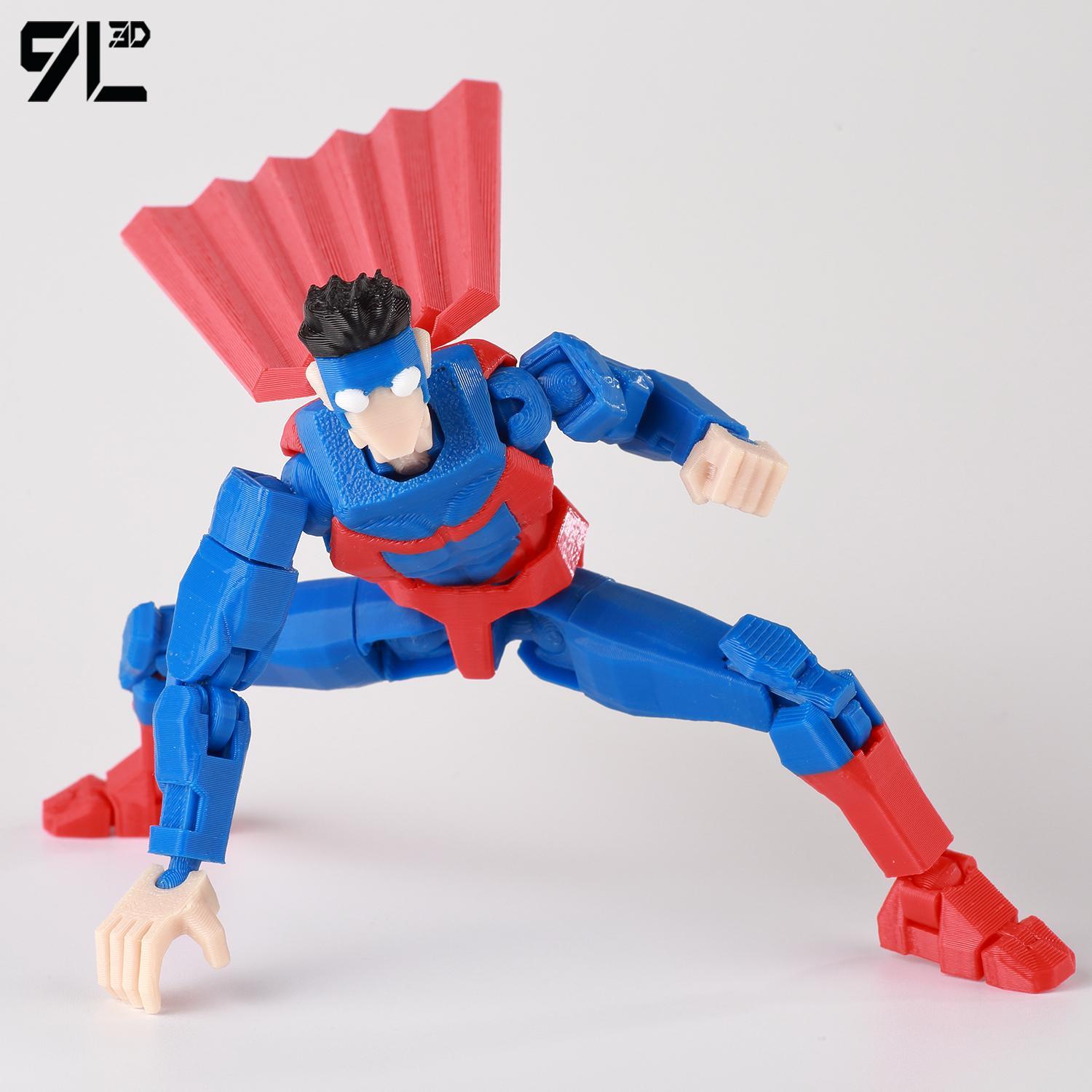 9L3D Printed Superheroes Invincible SuperMark Anime Multi-Jointed Shapeshift Toys Action Figures Mannequin Model Ornaments Gifts