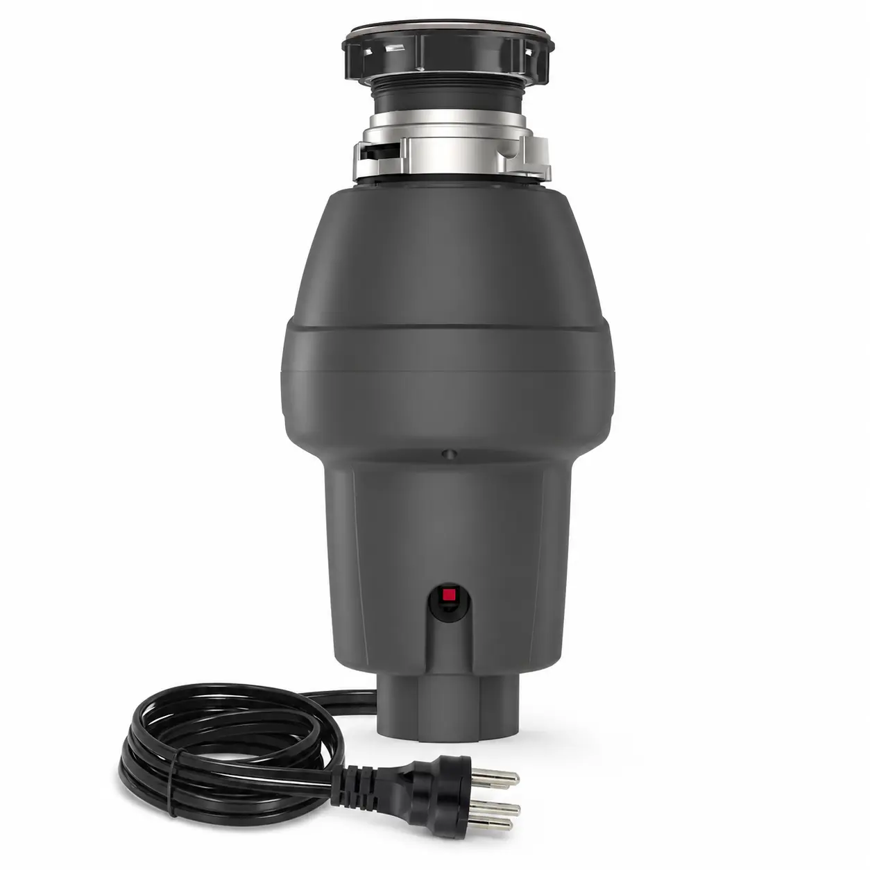 Continuous Feed Garbage Disposal for Kitchen Sink, 3500 RPM High-Speed Food Waste Disposer with 4-Stage Stainless Steel Grinding System, EZ-Mount Flange Only, Under-Sink Space-Saving Design, 1/2, 3/4 or 1 HP Options with Optional Air Switch
