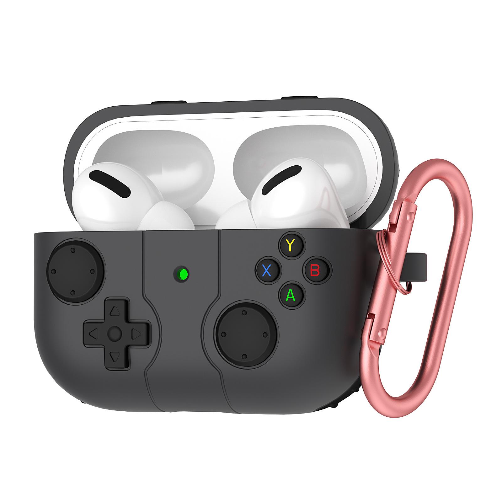 Retro Game Controller Style Earbud Case Soft Silicone Protective Cover Compatible with Wireless Earbuds 4 Pro 2 Pro 3