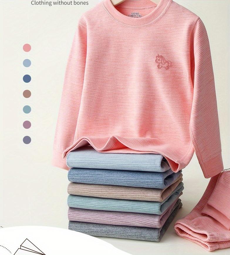 Thermal Underwear Set with a Small Collar for Boys And Girls, a Warm And Thick Base Layer for, Perfect for Autumn And Winter, Halloween, And Christmas, for Outdoor