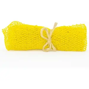 Net Sponge - Long  Bath Sponge -  Net Sponge - Gentle Exfoliation for Soft - Scrub Net for Shower, Smooth  - Tan