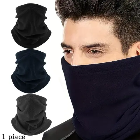Winter Warm Cycling Neck Gaiter, Neck Scarf, 1 Count Windproof Face Mask, Outdoor Sports Neck Warmer for Skiing Running, Sports & Outdoor Clothes Accessories, Christmas Gift