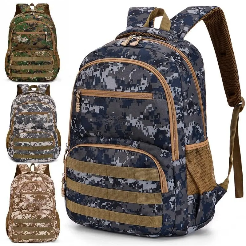 BIGWIG New Arrival Unisex Oxford Cloth Waterproof Camouflage Backpack - Water-Safe Rucksack with Durable Zipper, Ideal for Outdoor Sports, Campus Study, Daily Commute