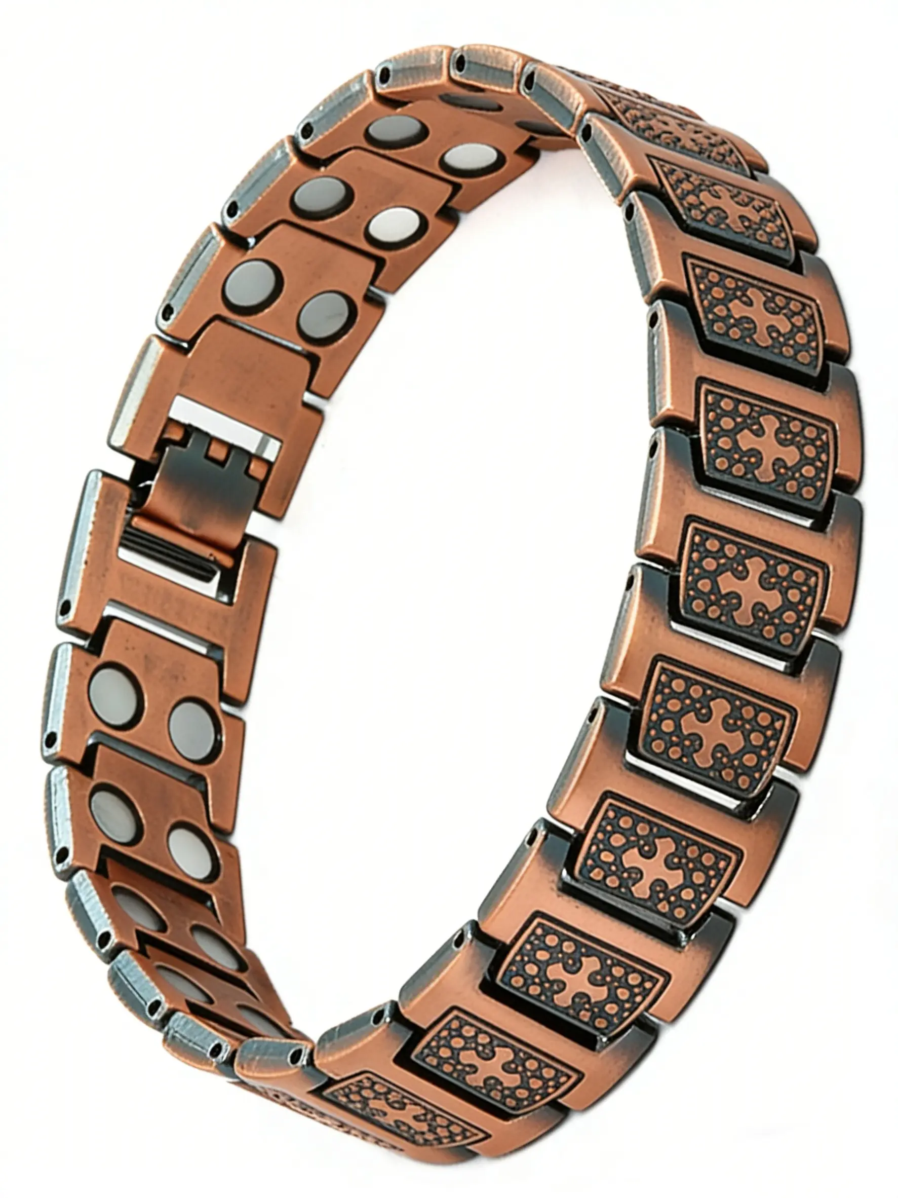 🔥Everyday Wear Magnetic Bracelet: Copper Magnets Relief | Comfortable Adjustable Wristband for All