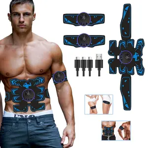 EMS Ab Stimulator, USB Rechargeable Muscle Toning Belt, Strength Training Equipment for Home Fitness, Men Women, Hzh-001 Model