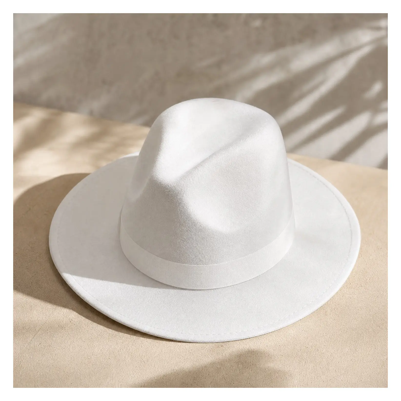 Felt Fedora Hat for Men Women Two Tone Wide Brim Rancher StyleGift