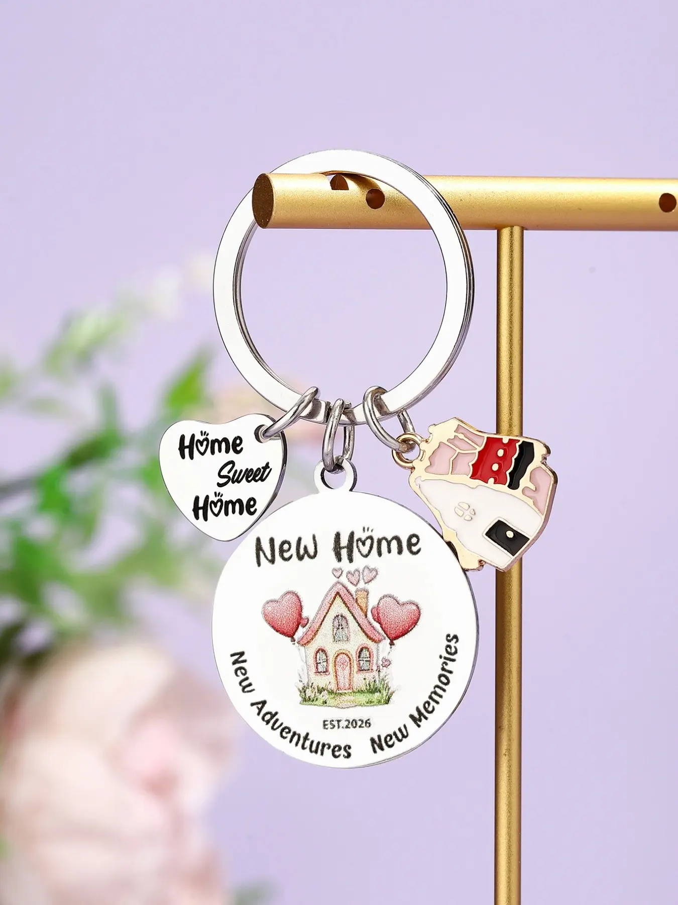 House Warming Gifts New Home, Irish Blessing Keychain for Homeowner, Moving in Keyring, Real Estate Agent Gift, Perfect Housewarming Present
