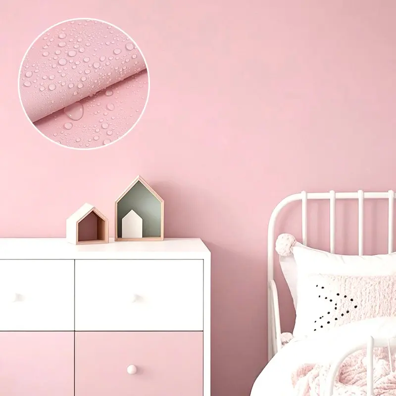 1 Roll Macaron Style Matte Vinyl Stickers, Self-Adhesive Wallpaper,Easy to Peel and Stick,Suitable for Bedroom Walls, Furniture, Cabinets, And Various Surfaces Like Kitchens, Wardrobes, Drawers, Tables, Nightstands, And Refrigerators