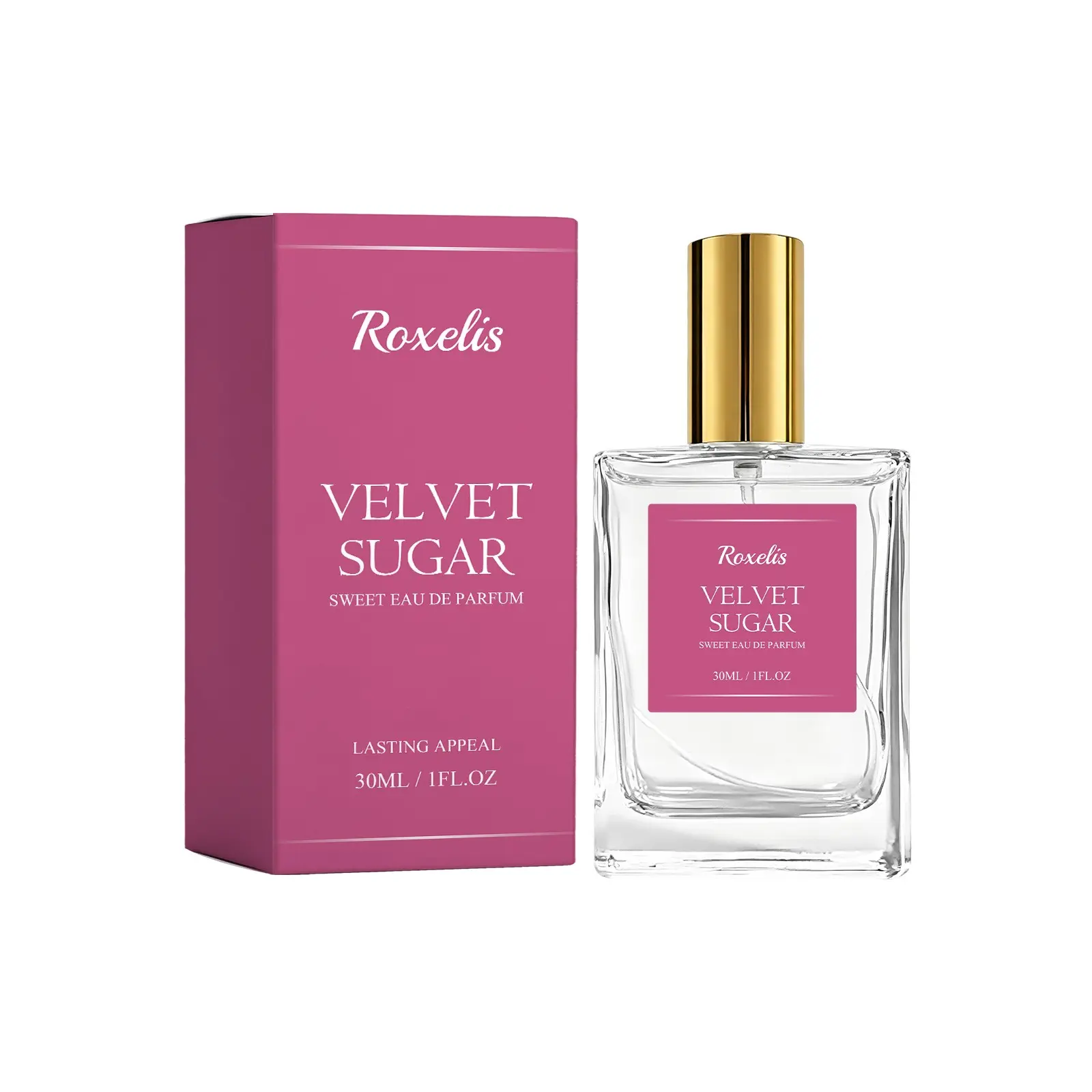 Roxelis Velvet Caramel Perfume for Women, Mild Fresh Scent, Elegant & Charming, Long-Lasting Fragrance, Portable, Ideal for Dating