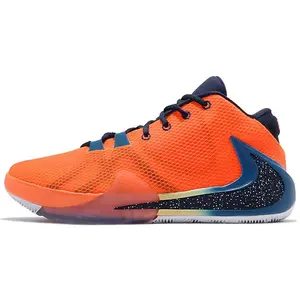 Nike Freak 1 Zoom EP All Bros Basketball Shoes for Men – Orange-Blue Colorway with Cushioning, Traction, Durability, and Mid-Cut Support Verifiable, with credentials and supporting global authentication