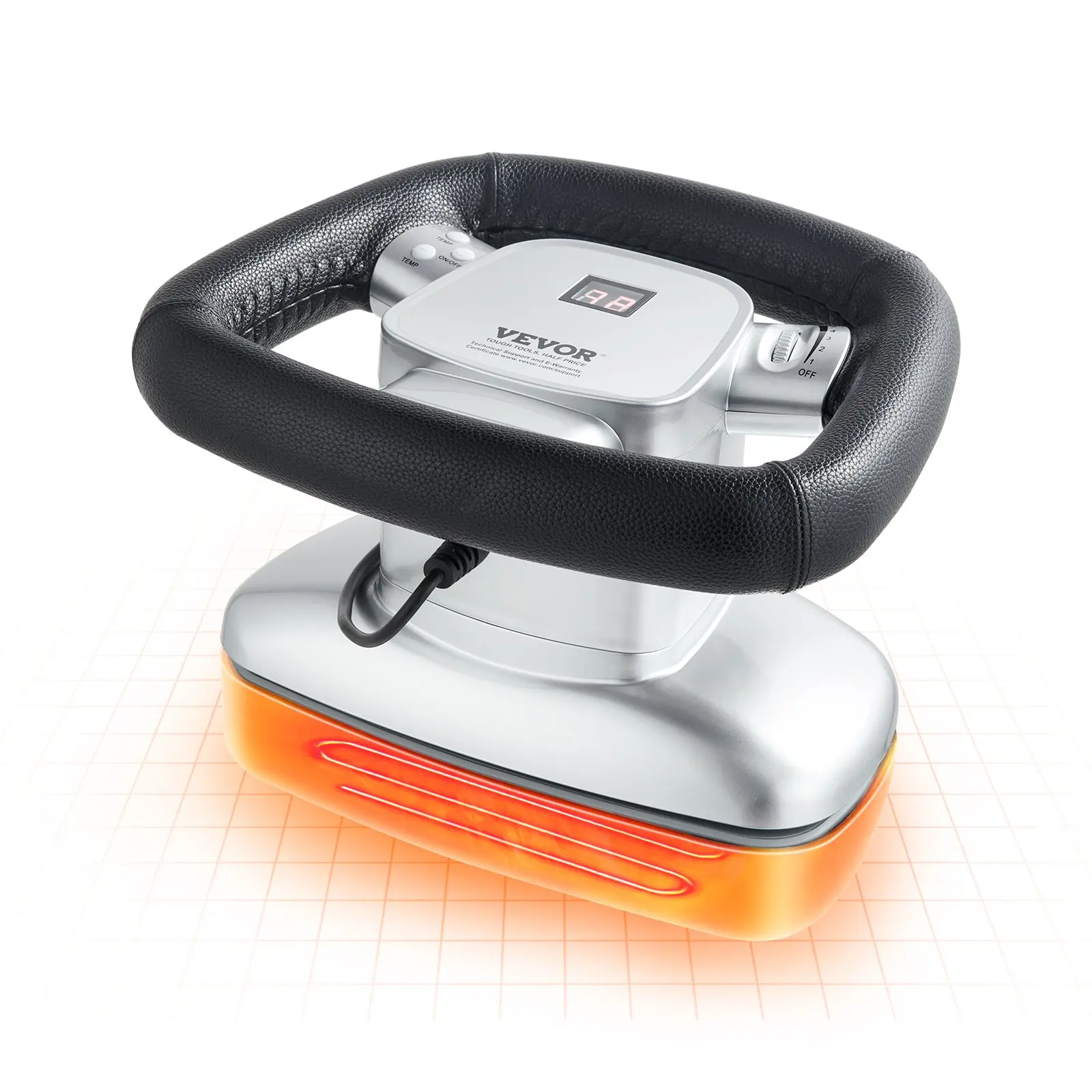 VEVOR Chiropractic Massager, 400-4600rpm Variable Speed Professional Vibrating Massager, Handheld Chiropractic Orbital Body Massager for Back, Neck, Shoulder Muscle Relief