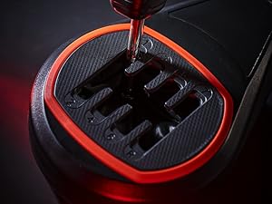 Thrustmaster TH8S Shifter Add-On for PS5, PS4, Xbox Series X|S, One, and PC – Sim Racing Gear with H-Pattern Shifter Plate, Compatible with Racing Wheels and Driving Simulator Sets